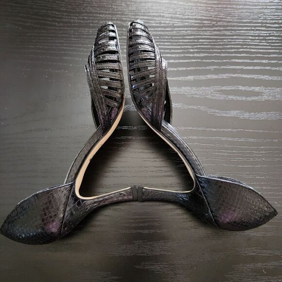 RSVP Womens Black Open Toe 3 in Heels Size 6 - Picture 6 of 9